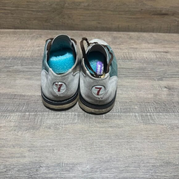 AMF Tan/Green Bowling Shoes Women's Size 7 - Picture 3 of 6